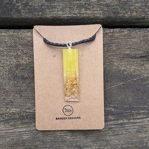 Yellow Real Gold Infused Crystal Chakra Necklace